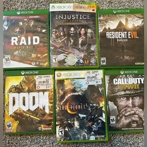 Xbox one and 360 Video Game bundle